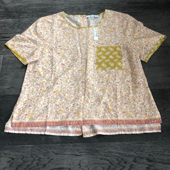 Madewell Button-Back Pocket Top in Jaipur Floral - Picture 3 of 8
